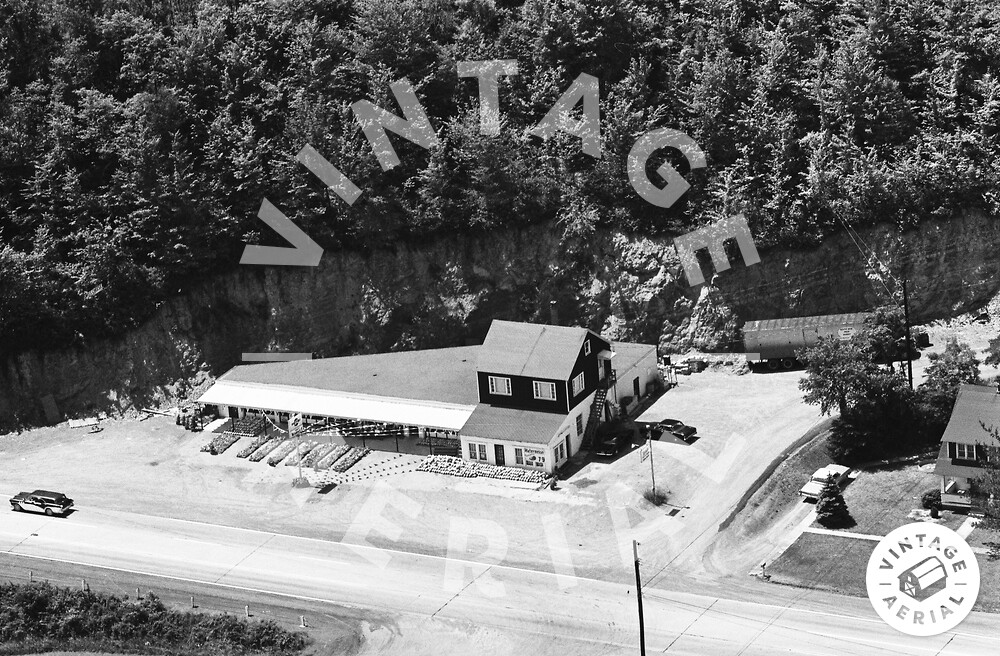 Vintage Aerial Pennsylvania Huntingdon County 1966 7DHU25