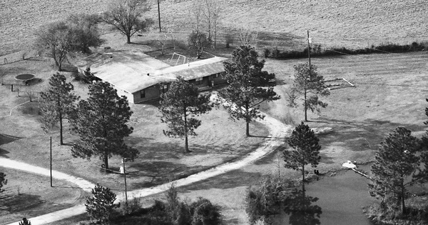 Vintage Aerial photo from 1990 in Jefferson County, TX
