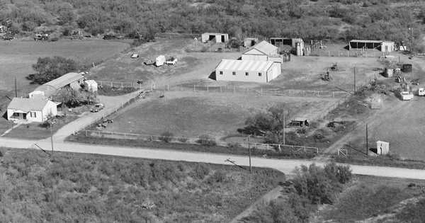 Vintage Aerial photo from 1985 in Wilbarger County, TX