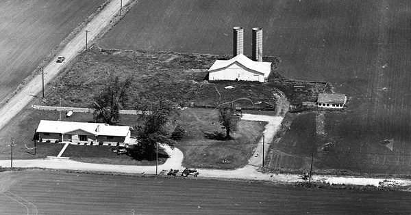 Vintage Aerial photo from 1967 in Sangamon County, IL