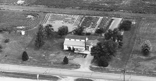 Vintage Aerial photo from 1968 in St. Clair County, IL