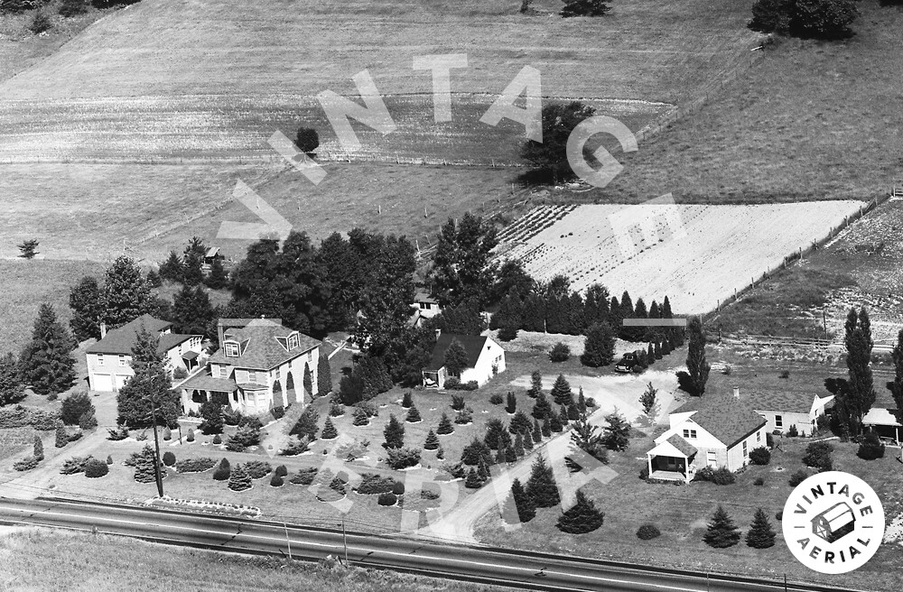Vintage Aerial Pennsylvania Mifflin County 1966 1DMI16