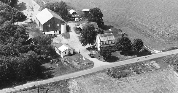 Vintage Aerial photo from 1967 in Juniata County, PA