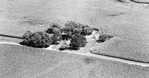 Vintage Aerial photo from 1966 in Tazewell County, IL