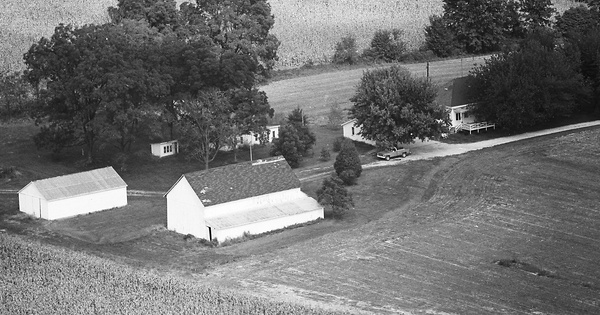 Vintage Aerial photo from 1975 in Wabash County, IL