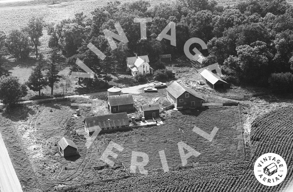 Vintage Aerial Iowa Plymouth County 1975 61MPL12