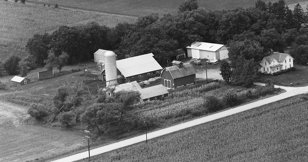 Vintage Aerial photo from 1975 in Fayette County, IA