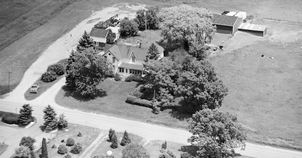 Vintage Aerial photo from 1982 in Lapeer County, MI