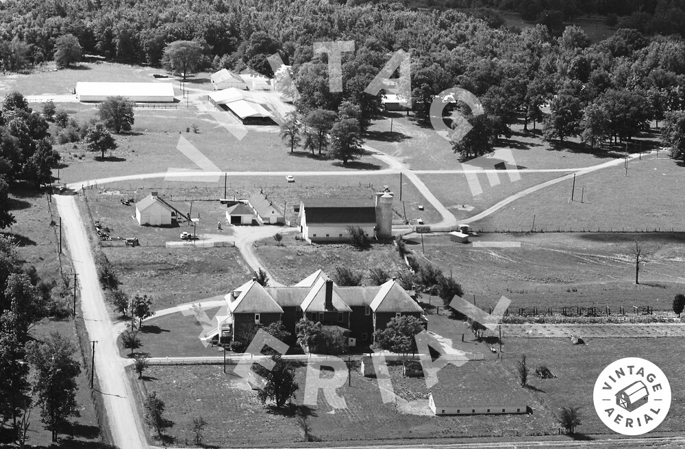 Vintage Aerial Indiana Newton County 1966 5BNE34