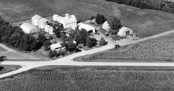 Vintage Aerial photo from 1983 in Harrison County, IA