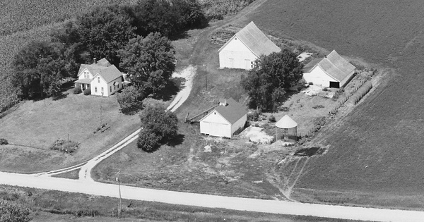 Vintage Aerial photo from 1979 in Jasper County, IA