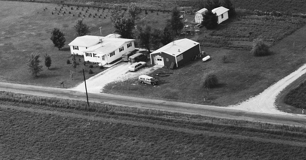 Vintage Aerial photo from 1985 in Marshall County, IN