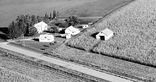 Vintage Aerial photo from 1978 in Scott County, IA