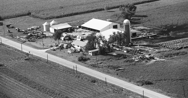 Vintage Aerial photo from 1981 in Buchanan County, IA