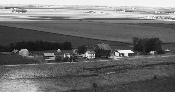 Vintage Aerial photo from 1978 in Kossuth County, IA