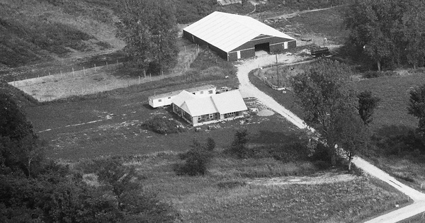 Vintage Aerial photo from 1990 in Hendricks County, IN