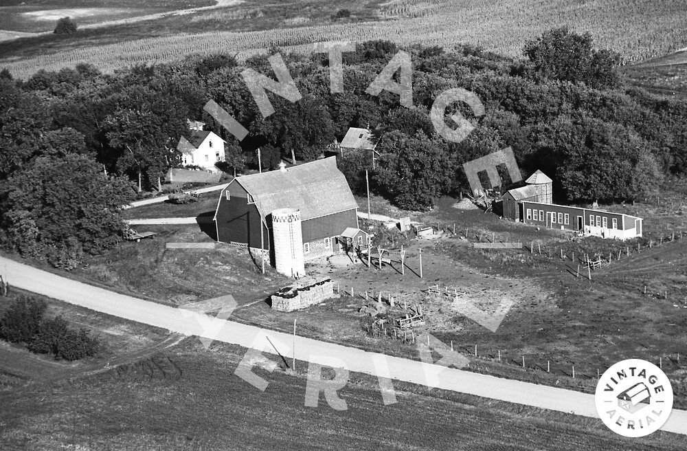 Vintage Aerial Minnesota Kandiyohi County 1967 1MKA10
