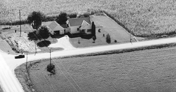 Vintage Aerial photo from 1983 in Clinton County, MI