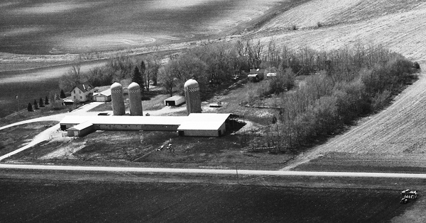 Vintage Aerial photo from 1989 in Pope County, MN