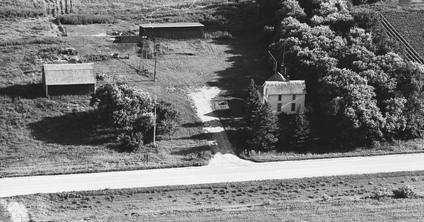 Vintage Aerial photo from 1972 in Pipestone County, MN