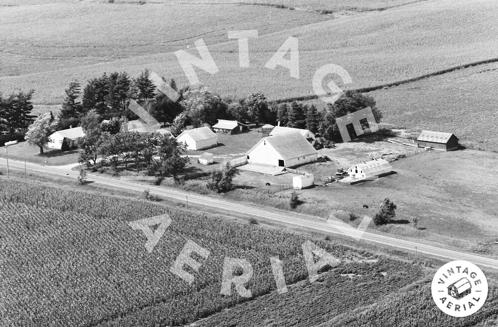 Vintage Aerial Iowa Audubon County 1979 37GAU2