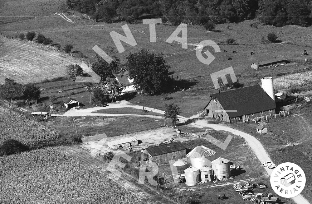 Vintage Aerial Indiana Johnson County 1973 18TJO29