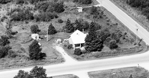 Vintage Aerial photo from 1992 in Luce County, MI