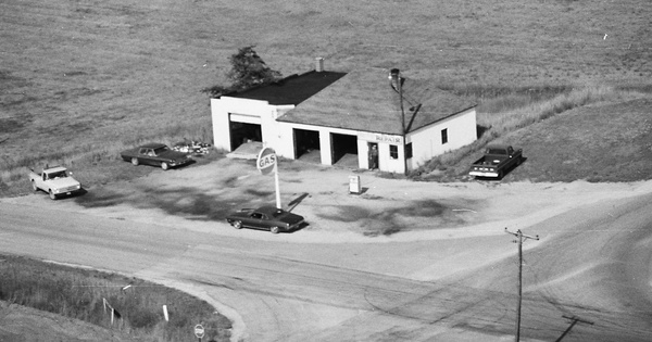 Vintage Aerial photo from 1978 in Mason County, MI