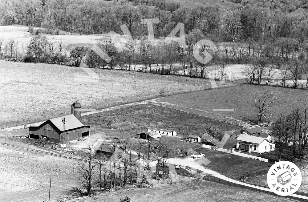 Vintage Aerial Indiana Union County 1972 13OUN9