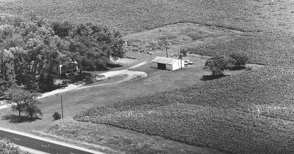 Vintage Aerial photo from 1977 in Faribault County, MN