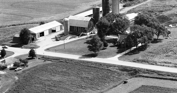 Vintage Aerial photo from 1992 in Huron County, MI