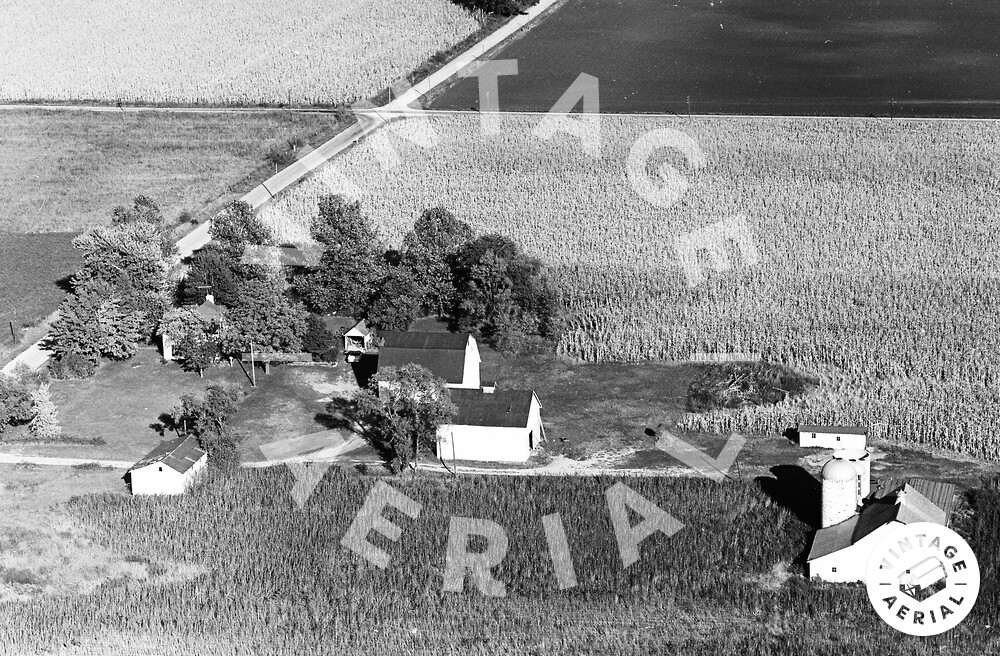 Vintage Aerial Indiana Pulaski County 1966 37BPU3