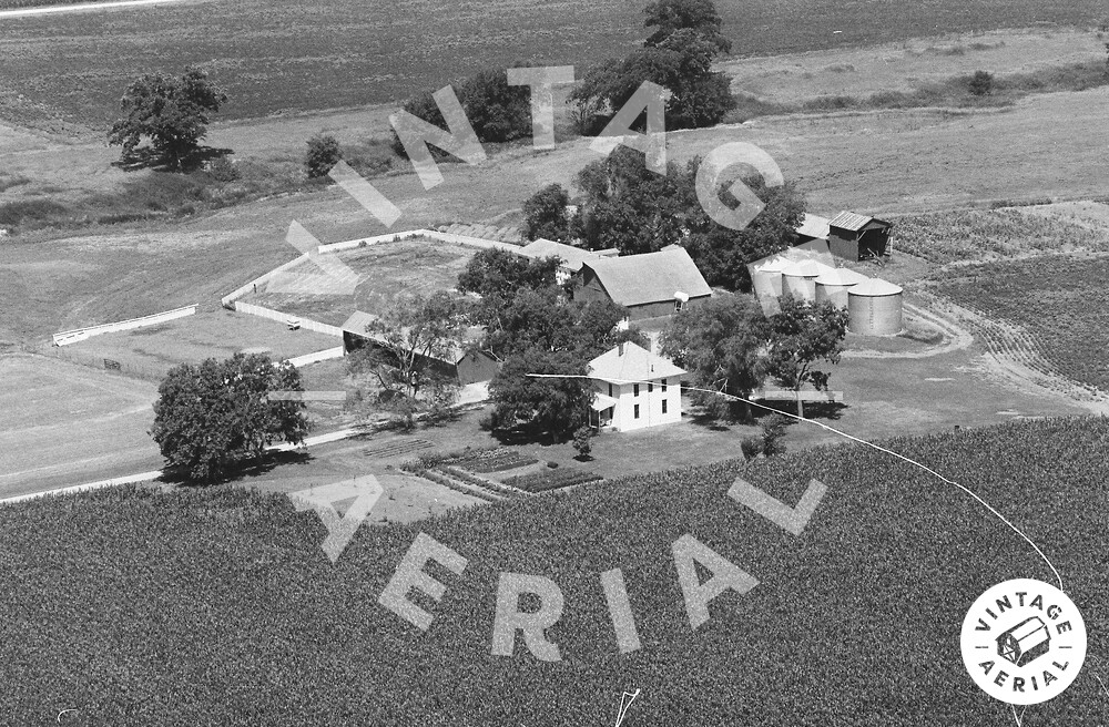 Vintage Aerial Iowa Fremont County 1980 31XFRE6