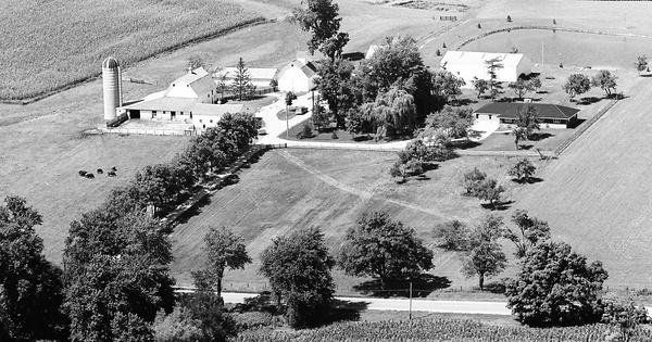 Vintage Aerial photo from 1972 in Kane County, IL