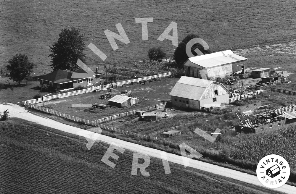 Vintage Aerial Indiana Clinton County 1973 57TCL6