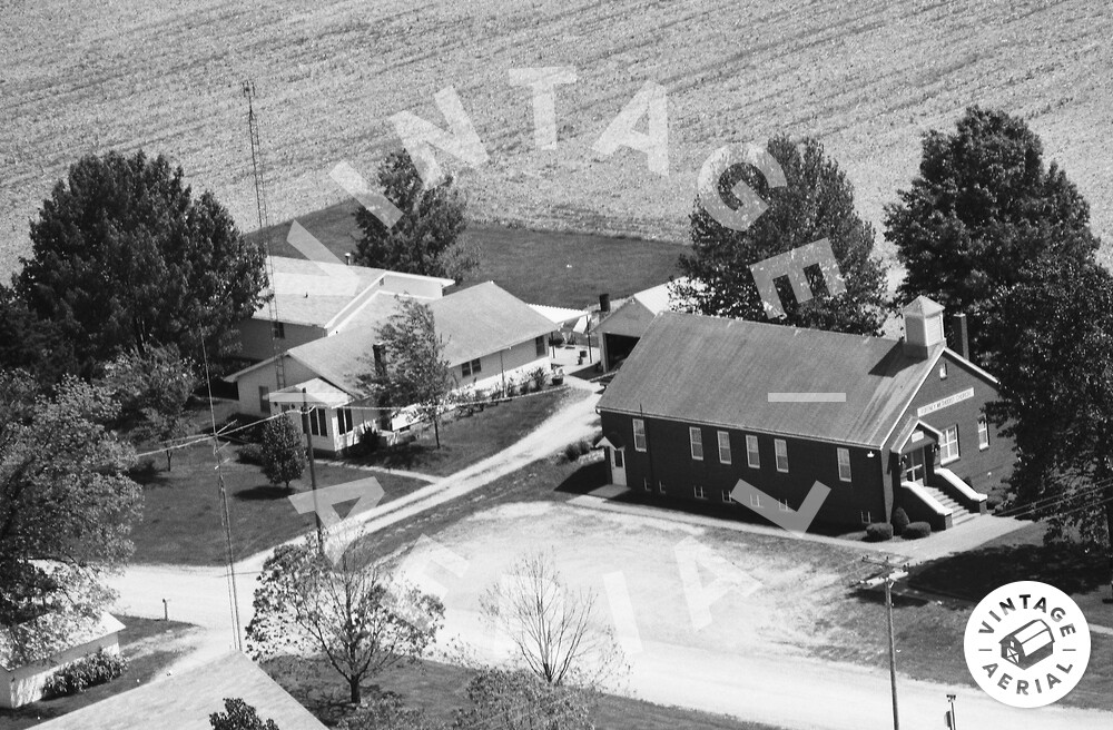 Vintage Aerial Illinois Edwards County 1986 17PED20