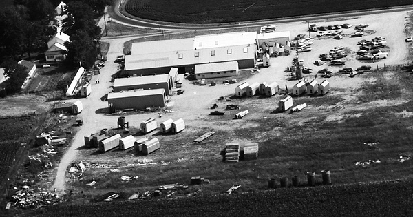 Vintage Aerial photo from 1973 in Fountain County, IN