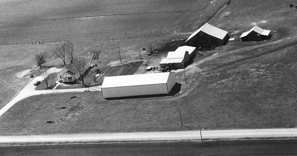 Vintage Aerial photo from 1990 in Platte County, MO