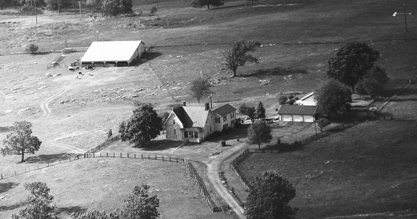 Vintage Aerial photo from 1993 in Augusta County, VA
