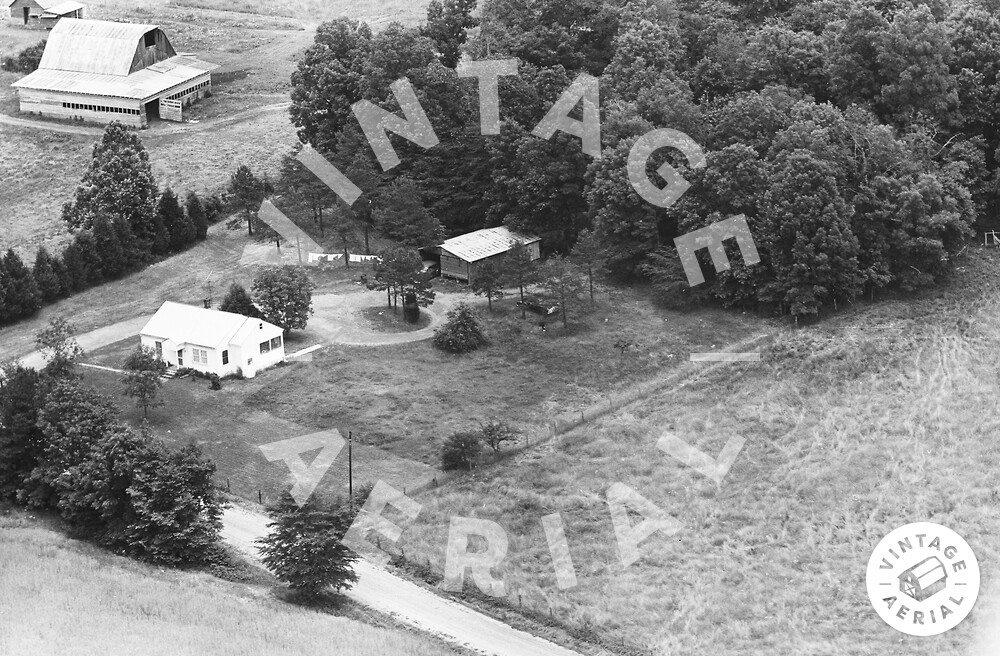 Vintage Aerial North Carolina Davie County 1965 4HDA37