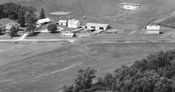 Vintage Aerial photo from 1980 in Fillmore County, MN