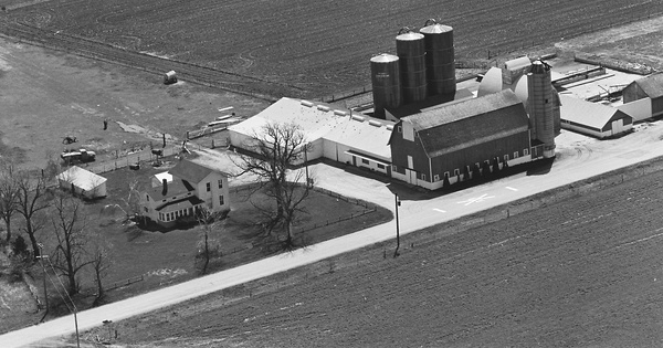 Vintage Aerial photo from 1978 in Rock County, WI