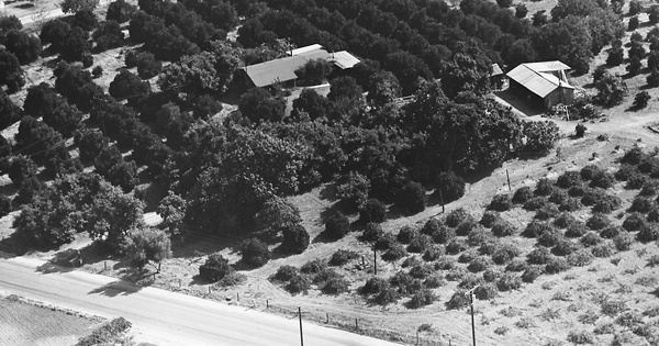 Vintage Aerial photo from 1967 in San Diego County, CA