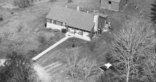 Vintage Aerial photo from 1985 in Greene County, VA