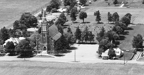 Vintage Aerial photo from 1991 in Defiance County, OH