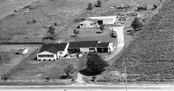 Vintage Aerial photo from 1974 in Clark County, OH