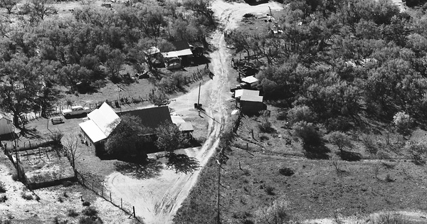 Vintage Aerial photo from 1984 in Erath County, TX