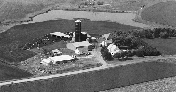 Vintage Aerial photo from 1980 in Otoe County, NE