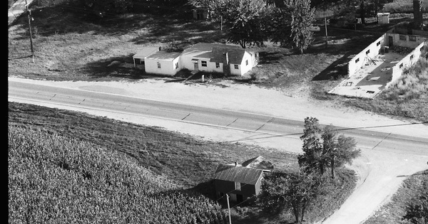 Vintage Aerial photo from 1988 in Henderson County, IL