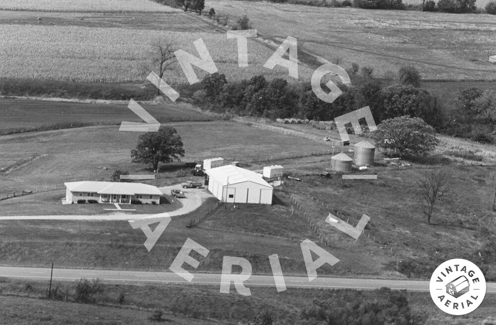 Vintage Aerial Missouri Gentry County 1981 3DGE29